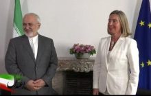 ظریف پس از مذاکره با همتایان اروپایی و موگرینی: اروپایی‌ها گفتند تلاش خود را می‌کنند / کمیسیون مشترک برجام هفته آینده تشکیل می‌شود/ تحریم رئیس کل بانک مرکزی ایران غیر قانونی است