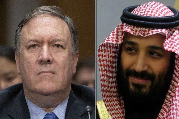 مایک پمپئو و محمد بن سلمان درباره مسائل منطقه به گفتگو پرداختند